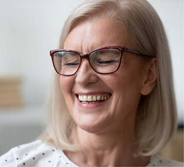 Senior woman laughing