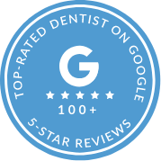 Top rated dentist on Google over 100 five-star reviews