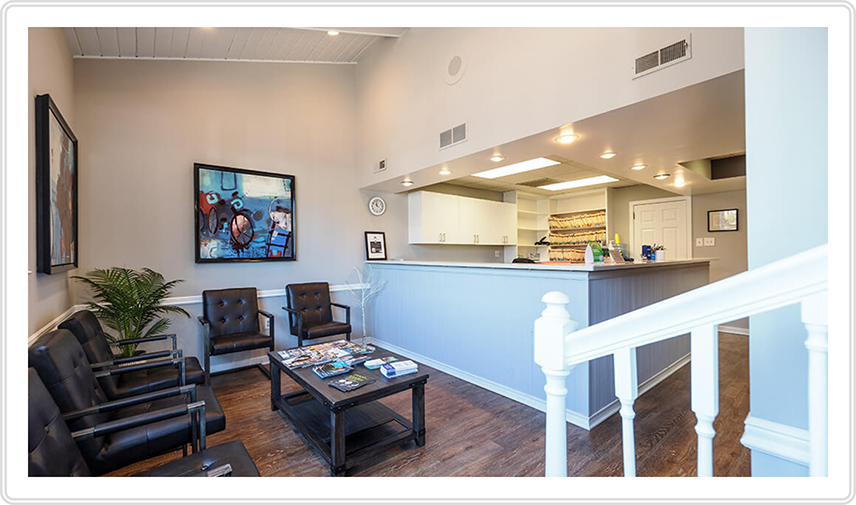 Welcoming reception area