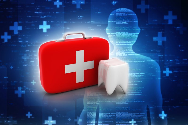 Emergency dental kit.