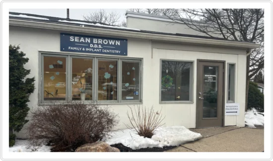 Front building of Dr. Sean Brown D.D.S. Family & Implant Dentistry.